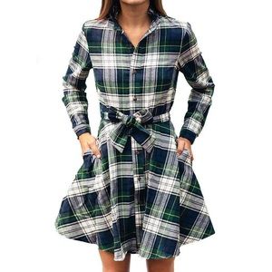 Kiel James Patrick Flannel Dress Large